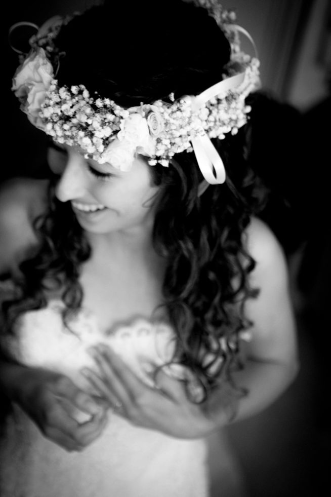 Sposa con fiori